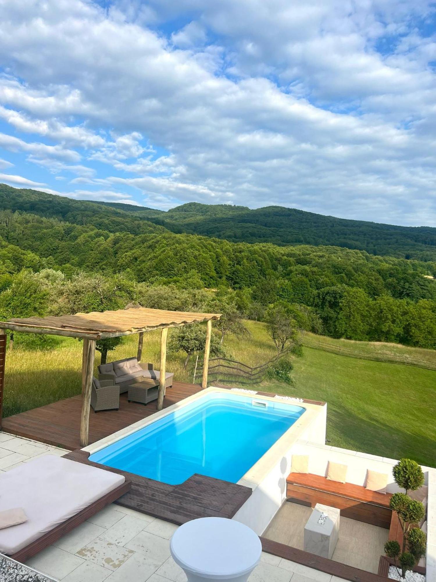 Le Chalet M - Cabana Cu O Panorama De Poveste. Surdesti  Exterior foto